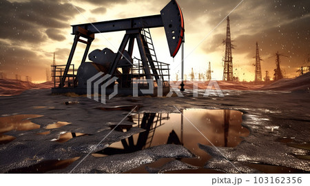 Oil refining and production plants , Energy storage system. Automated manufacturing facility. generated AI Oil refining and production plants , Energy storage system. Automated manufacturing facility. generated AI 103162356