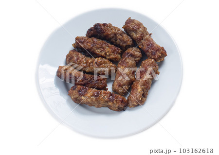 Turkish Tekirdag or inegol Kofte. High quality photo Turkish Tekirdag or inegol Kofte. High quality photo 103162618