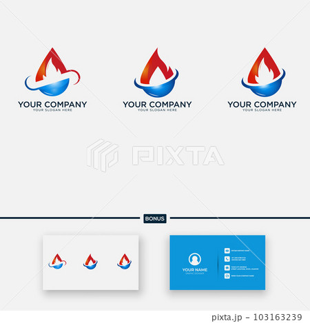 fire energy logo design water flame fire energy logo design water flame 103163239