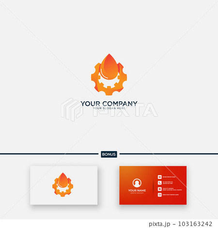 control energy water logo gas design 103163242