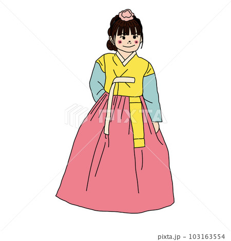 Hanbok girl 103163554