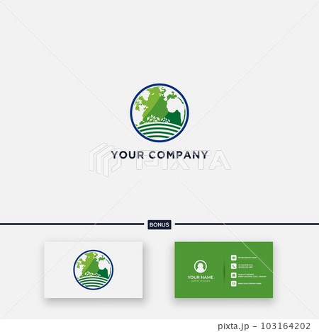 green world leaf logo eco nature simple green world leaf logo eco nature simple 103164202