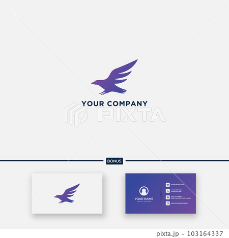 Eagle silhouette logo design fly 103164337