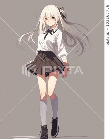 リアル風アニメ美少女の魅力のイラスト素材 [103165736] - PIXTA