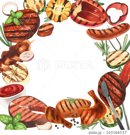 60+ Smoked And Grilled Meat Seamless Pattern Stock Illustrations,  Royalty-Free Vector Graphics & Clip Art - iStock