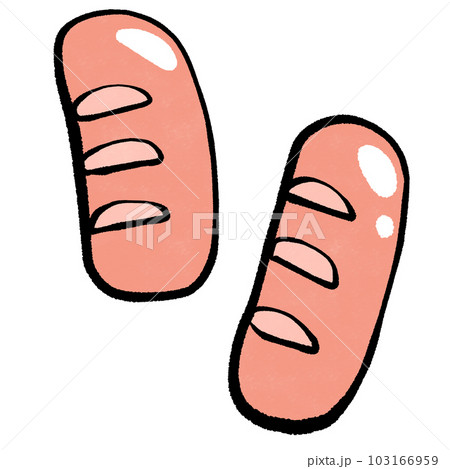 ウインナーのイラスト ウインナーのイラスト 103166959