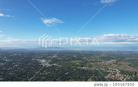 Managua city next to lake 103167850