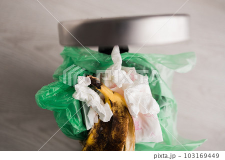 Food waste in Trash Can. Unsorted garbage. Food Waste is an Urgent Global Problem. Food loss is food that is discarded or lost uneaten. Food waste in Trash Can. Unsorted garbage. Food Waste is an Urgent Global Problem. Food loss is food that is discarded or lost uneaten. 103169449