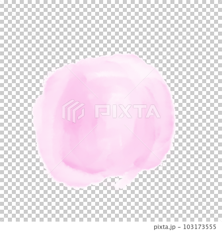 粉色水彩圓形背景框 103173555