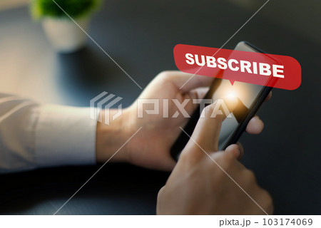 スマートフォンとサブスクライブ smartphone and subscribe 103174069