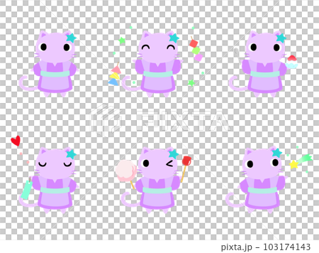 七夕のネコ　アイコンセット 103174143