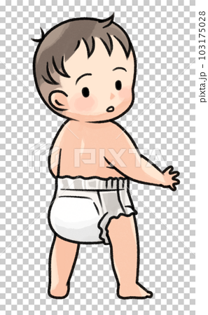 baby standing clipart