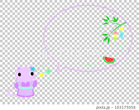 七夕貓語音氣球+裝飾 103175058
