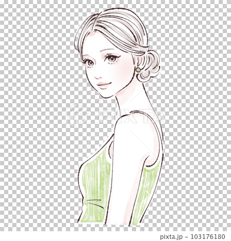 女性のイラスト素材 103176180