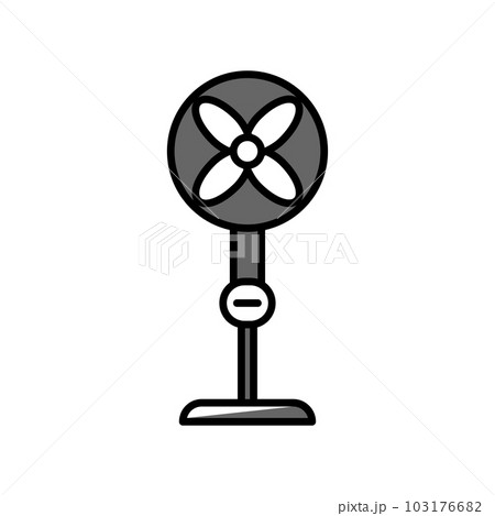 Illustration Vector Graphic of Stand Fan icon Illustration Vector Graphic of Stand Fan icon 103176682