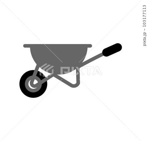 Illustration Vector Graphic of Wheelbarrow icon 103177113