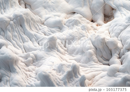 3D render of hot white lava flow background. Wide angle format banner 103177375