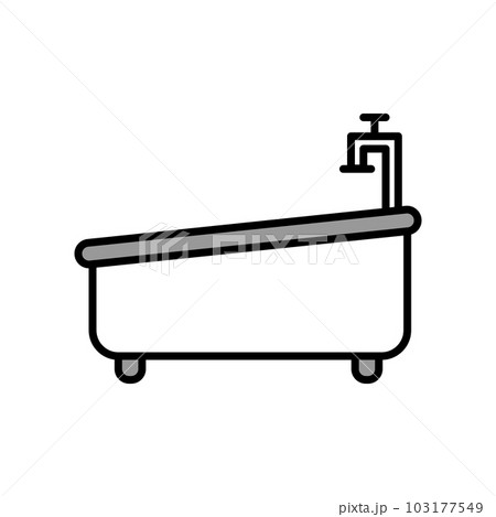 Illustration Vector graphic of bath tub icon 103177549
