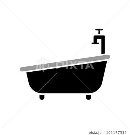 Illustration Vector graphic of bath tub icon 103177553