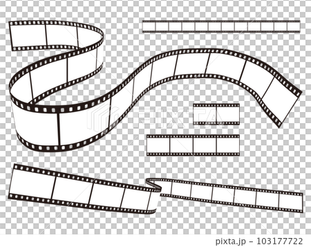 Negative film illustration material movie film 103177722