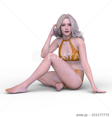 ビキニ姿の女性 103177775