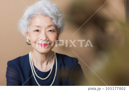 グレイヘアの女性 グレイヘアの女性 103177802
