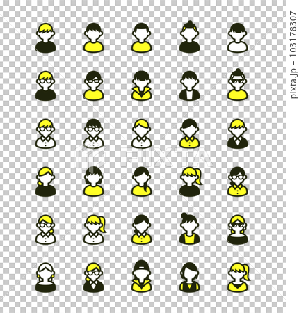 いろんな人のベクターアイコン詰め合わせセット 103178307