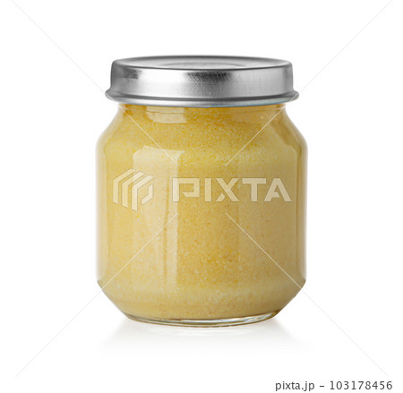 Small Glass Jar of Baby Food Small Glass Jar of Baby Food 103178456