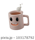 cute coffee mug 3d cartoon 103178792