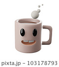 cute coffee mug 3d cartoon 103178793