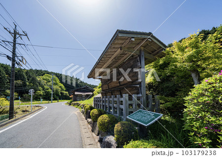 旧中山道大湫宿街道沿いの景色 103179238