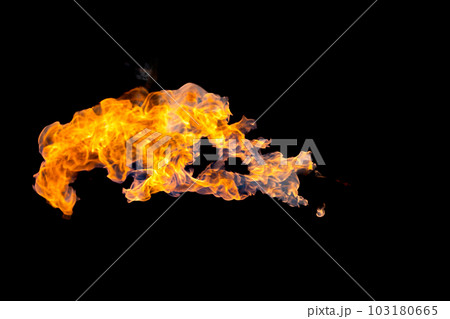 Bonfire energy that burns from gas isolated on black isolated background - Beautiful. Bonfire energy that burns from gas isolated on black isolated background - Beautiful. 103180665