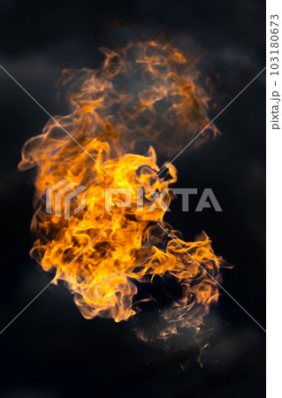 Bonfire energy that burns from gas isolated on black isolated background - Beautiful. Bonfire energy that burns from gas isolated on black isolated background - Beautiful. 103180673