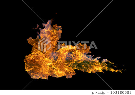 Bonfire energy that burns from gas isolated on black isolated background - Beautiful. Bonfire energy that burns from gas isolated on black isolated background - Beautiful. 103180683
