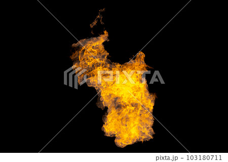 Bonfire energy that burns from gas isolated on black isolated background - Beautiful. Bonfire energy that burns from gas isolated on black isolated background - Beautiful. 103180711