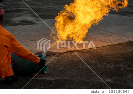Basic Fire Fighting and practice of the emergency procedures to be used in case of fire. Basic Fire Fighting and practice of the emergency procedures to be used in case of fire. 103180843
