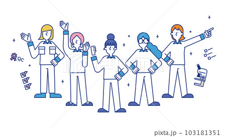 品質管理の職種で働く女性 103181351