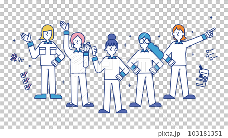 品質管理の職種で働く女性 103181351