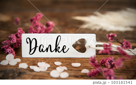 Natural Background With Label With Danke 103181541