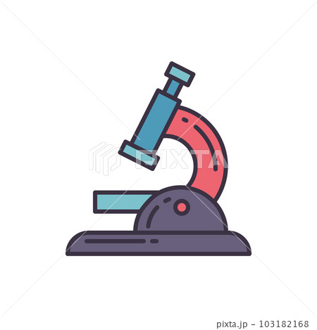 Microscope related vector icon. Microscope related vector icon. 103182168