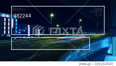 Composition of data processing over cityscape Composition of data processing over cityscape 103182820