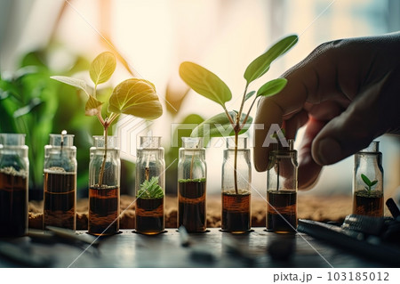 modification of organisms to improve environmental sustainability, created with generative ai 103185012