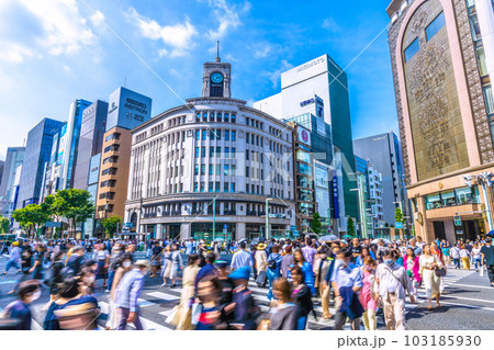 日本の東京都市景観 5類移行から2週…銀座もマ無しが増…“脱コロナ”へ=5月21日(ホコ天実施) 日本の東京都市景観 5類移行から2週…銀座もマ無しが増…“脱コロナ”へ=5月21日(ホコ天実施) 103185930