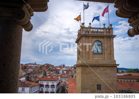 Santiago de Compostela view from the Cathedral, Galicia, Spain 103186805