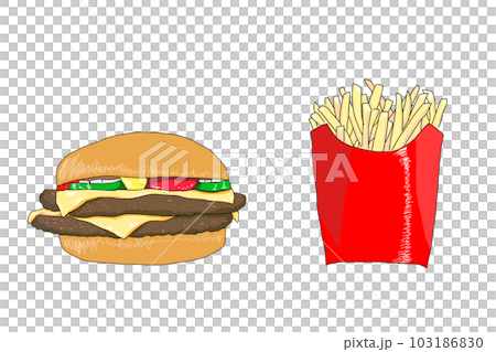 Hamburger and potato Hamburger and potato 103186830