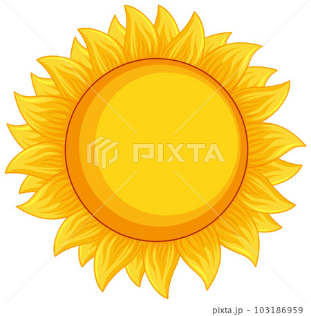 Sunflower flower cartoon isolated 103186959