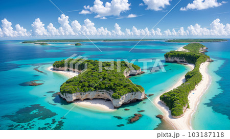 AI生成画像【大自然】南の島の風景 103187118