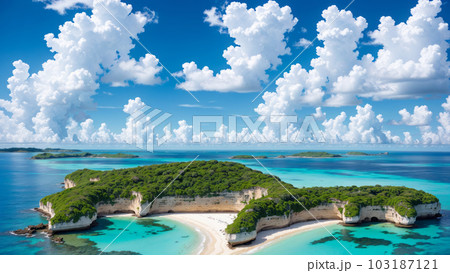 AI生成画像【大自然】南の島の風景 103187121