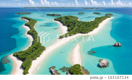 AI生成画像【大自然】南の島の風景 AI生成画像【大自然】南の島の風景 103187134