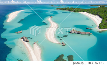AI生成画像【大自然】南の島の風景 103187135